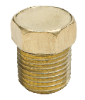 Indent Hex Head - Brass